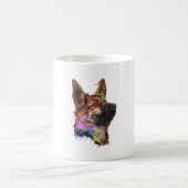 German Shepherd Splash Art Koffiemok (Center)