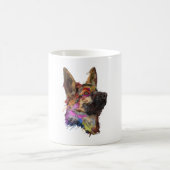German Shepherd Splash Art Koffiemok (Center)