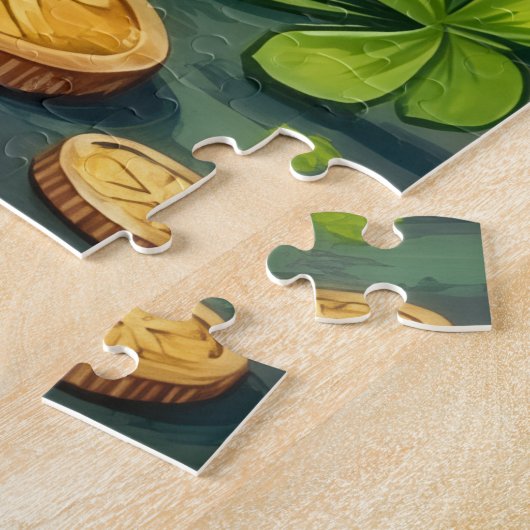 German Shepherd St Patrick’s Day Lucky Dog Legpuzzel (Zijkant)