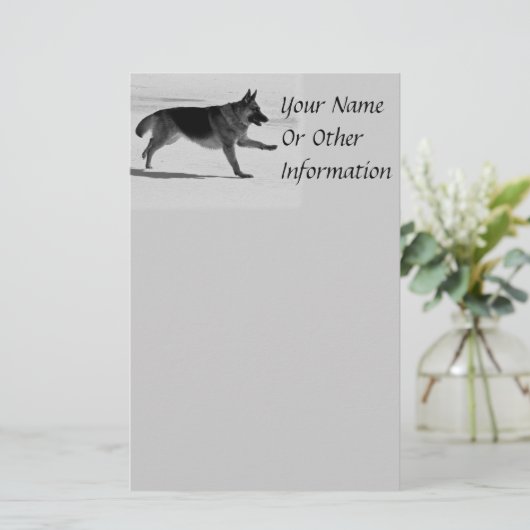 German Shepherd Stationery Briefpapier (Staand voorkant)