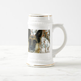 German Shepherd Stein Bierpul