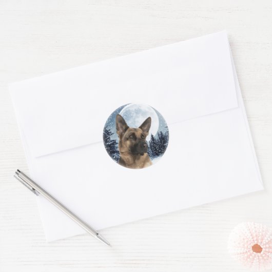 German Shepherd Sticker (Envelop)