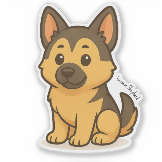 German Shepherd Sticker (Voorkant)