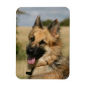 German Shepherd Sticking Tongue Magneet (Verticaal)