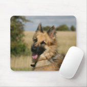 German Shepherd Sticking Tongue Muismat (Met muis)