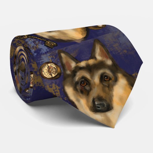 GERMAN SHEPHERD STROPDAS (Opgerold)