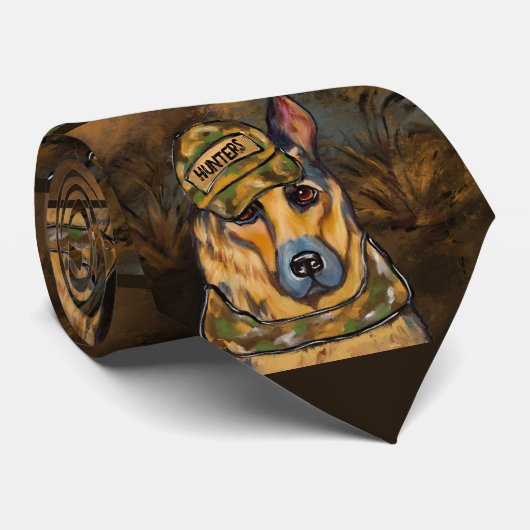 German Shepherd Stropdas (Opgerold)