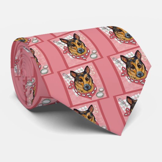 GERMAN SHEPHERD STROPDAS (Opgerold)