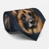 GERMAN SHEPHERD STROPDAS (Opgerold)