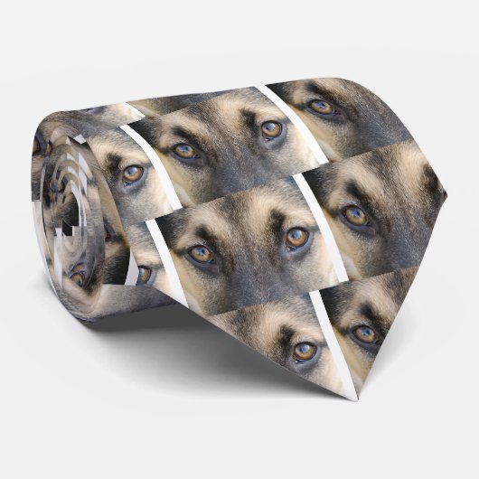 German Shepherd Stropdas (Opgerold)