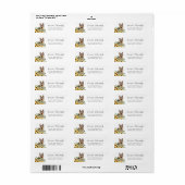 German Shepherd Sunflower Eucalyptus Adres Etiket (Full Sheet)
