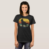 German Shepherd Sunset Retro German Shepherd Sunse T-shirt (Voorkant volledig)