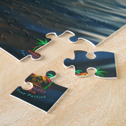 German Shepherd Surfing Legpuzzel (Zijkant)