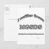 German Shepherd-syndroom Briefkaart (Voorkant / Achterkant)