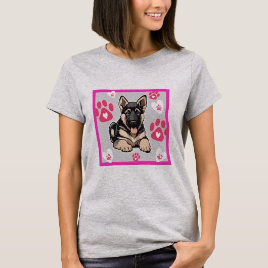 German Shepherd T-Shirt (Voorkant)