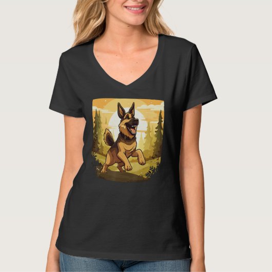 German Shepherd T-shirt (Voorkant)