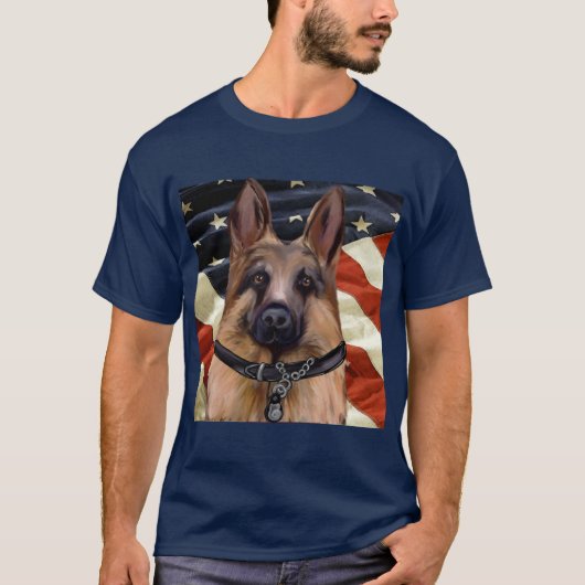 GERMAN SHEPHERD T-SHIRT (Voorkant)