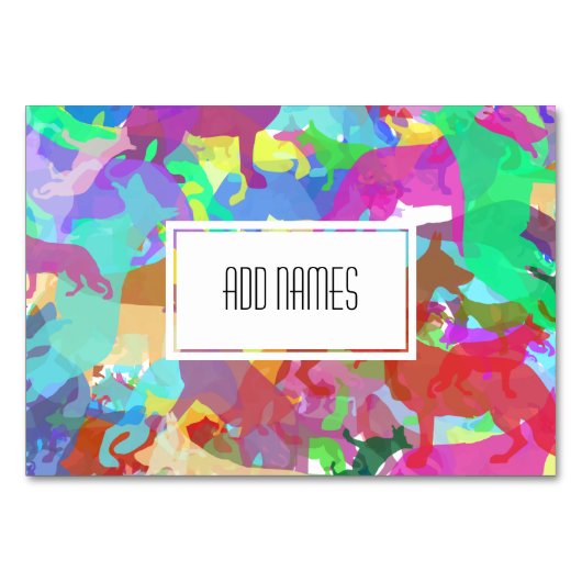 German Shepherd Tablecards Kaart (Voorkant)