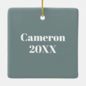 German Shepherd Tandem Keramisch Ornament (Achterkant)