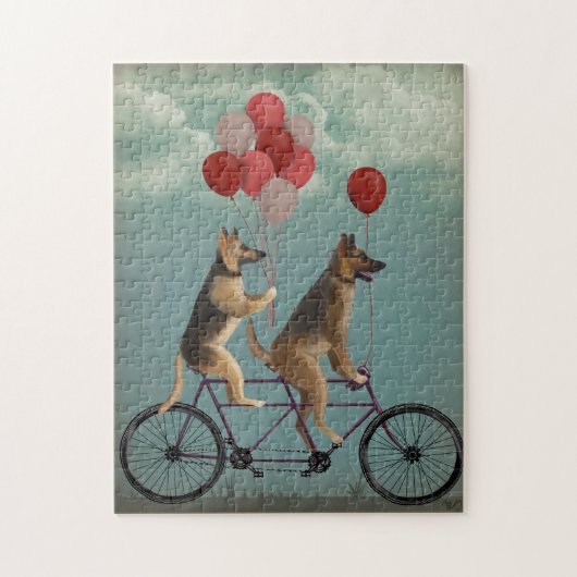 German Shepherd Tandem Legpuzzel (Verticaal)
