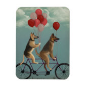 German Shepherd Tandem Magneet (Verticaal)