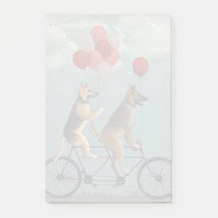 German Shepherd Tandem Post-it® Notes