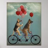 German Shepherd Tandem Poster (Voorkant)
