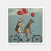 German Shepherd Tandem Servet (Voorkant)