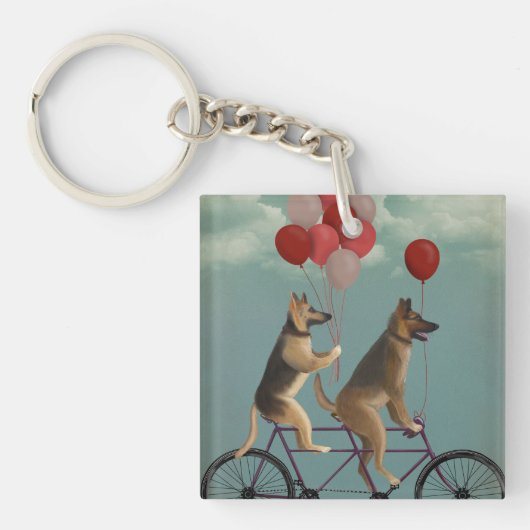 German Shepherd Tandem Sleutelhanger (Voorkant)