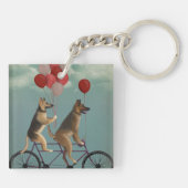 German Shepherd Tandem Sleutelhanger (Achterkant)