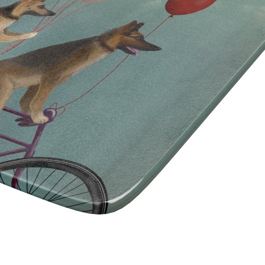 German Shepherd Tandem Snijplank (Hoek)