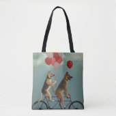 German Shepherd Tandem Tote Bag (Voorkant)