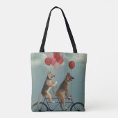German Shepherd Tandem Tote Bag (Achterkant)