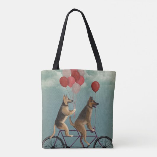 German Shepherd Tandem Tote Bag (Achterkant)