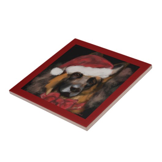 German Shepherd  Tegeltje (Zijkant)