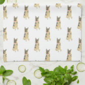 German Shepherd Theedoek (Gevouwen)