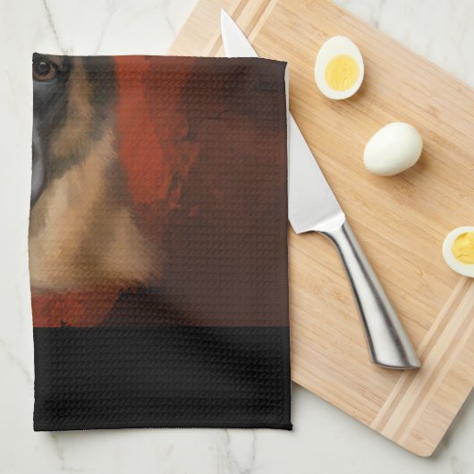 GERMAN SHEPHERD THEEDOEK (Quarter Fold)