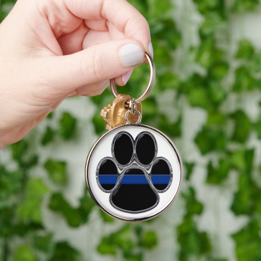 German Shepherd Thin Blue Line Sleutelhanger (Hand)