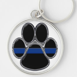 German Shepherd Thin Blue Line Sleutelhanger