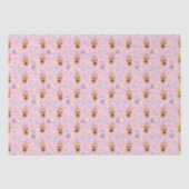 German Shepherd Tissue Paper in Pink Tissuepapier (Voorkant)