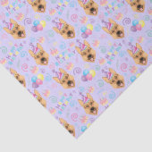 German Shepherd Tissue Paper in Purple Tissuepapier (Detail)