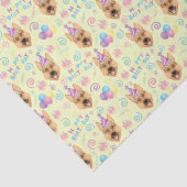 German Shepherd Tissue Paper in Yellow Tissuepapier (Detail)