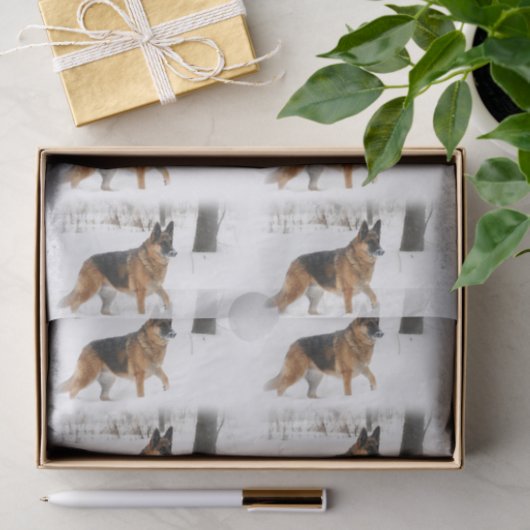 German Shepherd Tissue Paper Tissuepapier (Geschenk)