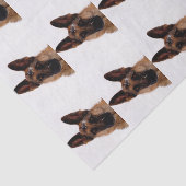 German Shepherd Tissue Paper Tissuepapier (Detail)