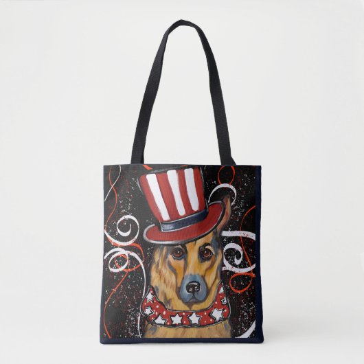 German Shepherd Tote Bag (Voorkant)