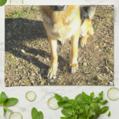 German Shepherd Towel Theedoek (Gevouwen)