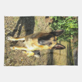 German Shepherd Towel Theedoek (Horizontaal)