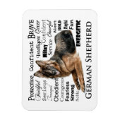 German Shepherd Traits Magnet Magneet (Verticaal)