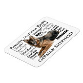 German Shepherd Traits Magnet Magneet (Linkerzijde)