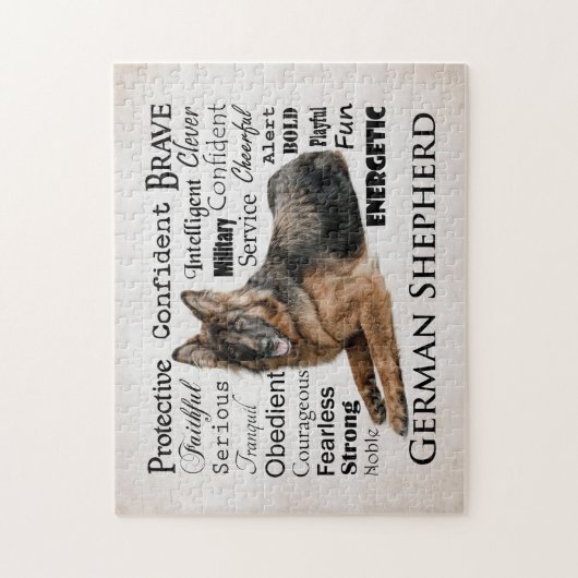 German Shepherd Traits Puzzle Legpuzzel (Verticaal)